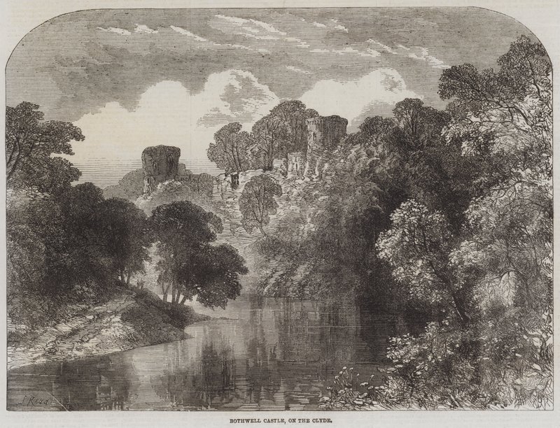 Castillo de Bothwell, en el Clyde de Samuel Read