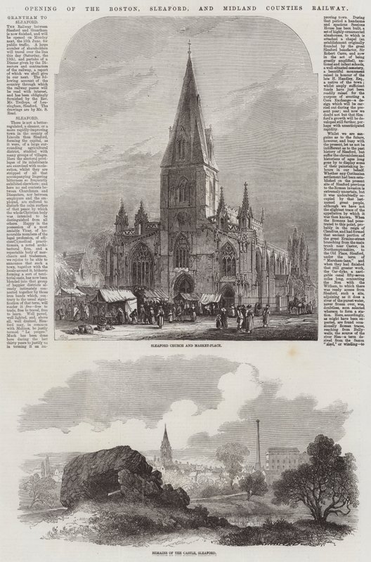 Inauguración del Ferrocarril de Boston, Sleaford y Midland Counties de Samuel Read