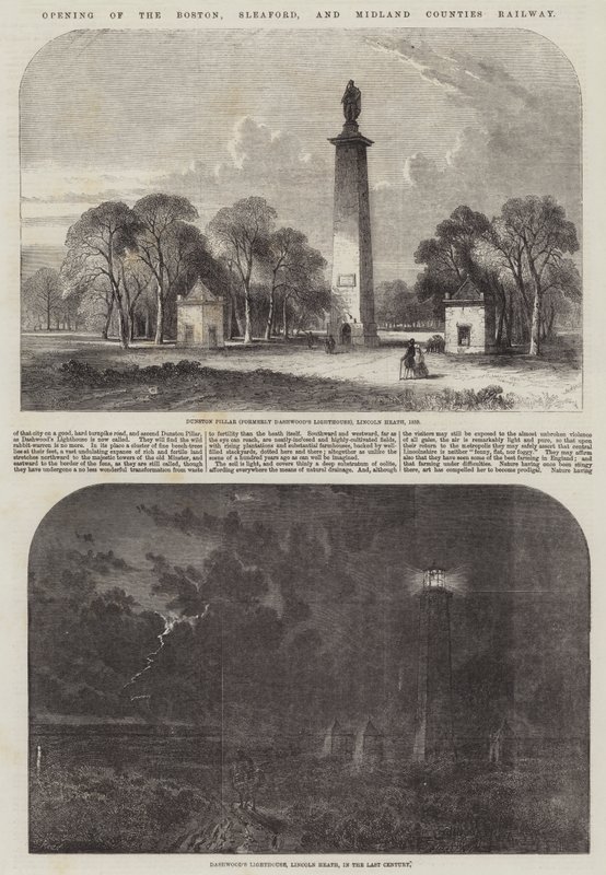Apertura del ferrocarril de Boston, Sleaford y Midland Counties de Samuel Read