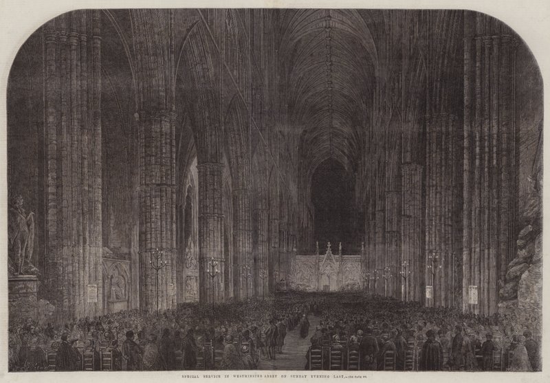 Servicio especial en la Abadía de Westminster el domingo pasado por la noche de Samuel Read