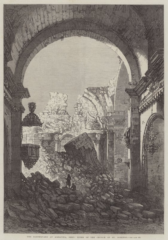 El Terremoto en Arequipa, Perú, Ruinas de la Iglesia de San Domingo de Samuel Read