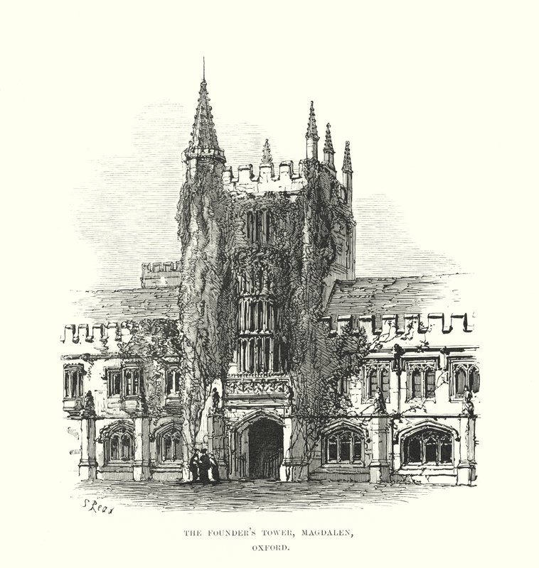 La torre del fundador, Magdalen, Oxford de Samuel Read