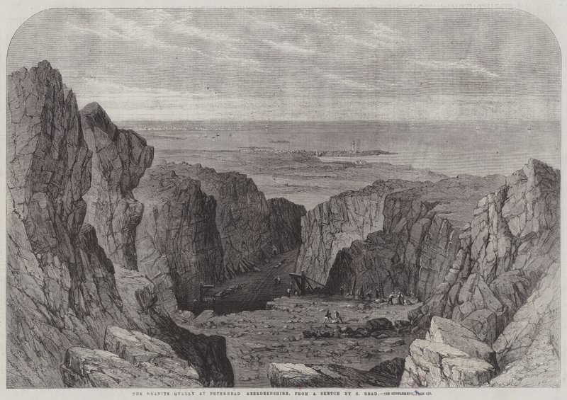 La cantera de granito en Peterhead, Aberdeenshire de Samuel Read