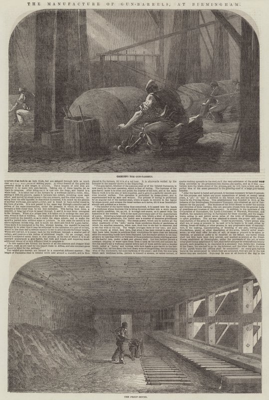 La fabricación de cañones, en Birmingham de Samuel Read