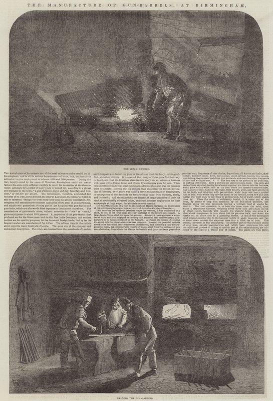 La fabricación de cañones, en Birmingham de Samuel Read