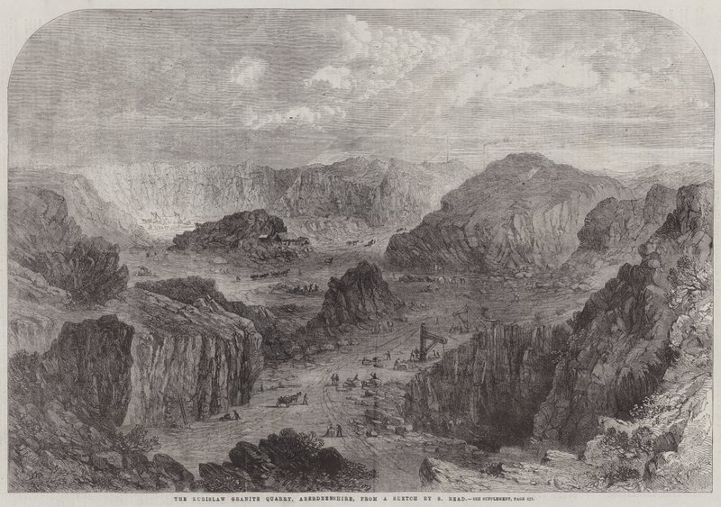 La cantera de granito de Rubislaw, Aberdeenshire de Samuel Read