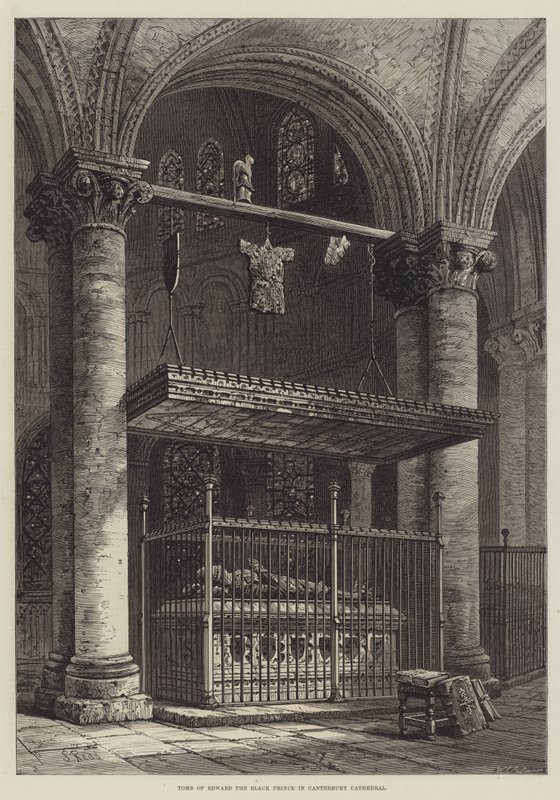 Tumba de Eduardo el Príncipe Negro en la Catedral de Canterbury de Samuel Read