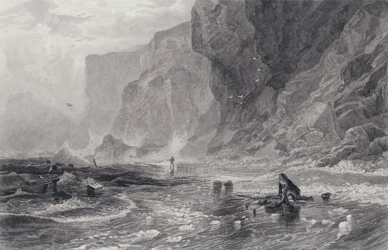 Ilustración para El Pirata de Sir Walter Scott de Samuel (after) Bough