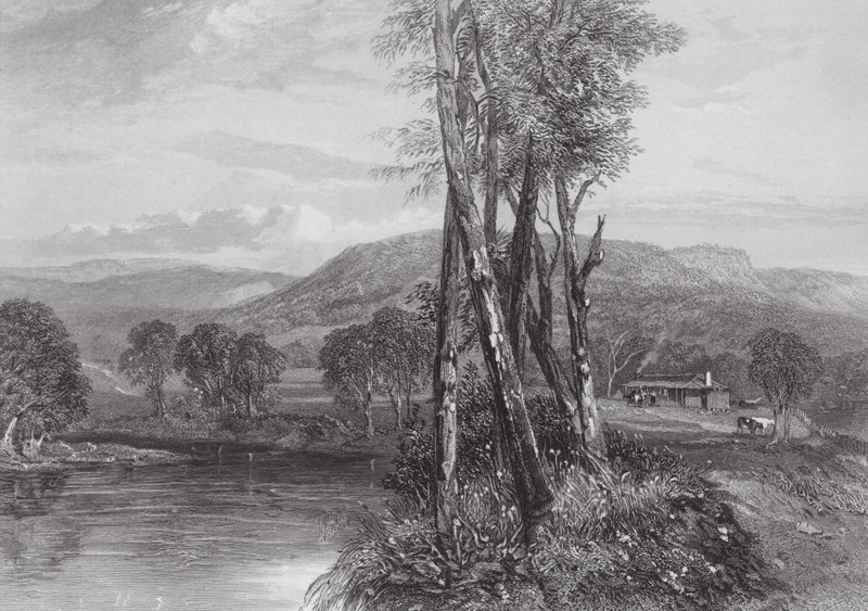 Australia: En el Goulburn, Victoria (grabado) de Samuel (after) Prout