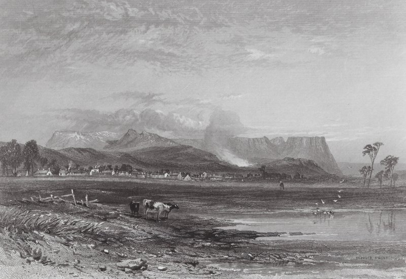 Australia: Perth, Tasmania (grabado) de Samuel (after) Prout