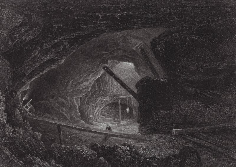 Australia: Las minas de cobre de Burra Burra (grabado) de Samuel (after) Prout