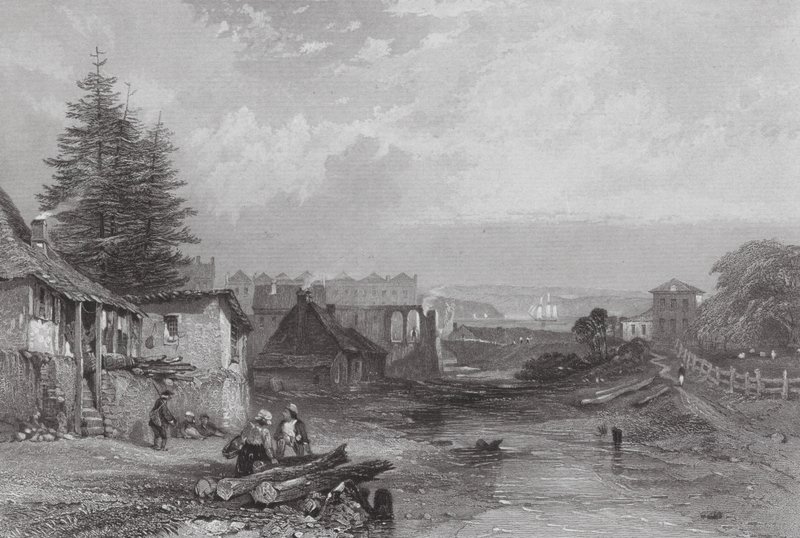 Australia: The Old Tank Stream, Sydney (grabado) de Samuel (after) Prout