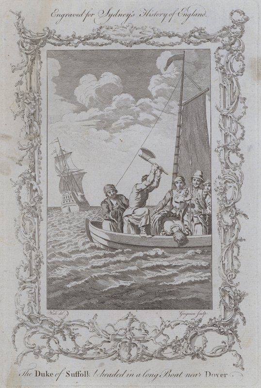 El Duque de Suffolk Decapitado en un Bote Largo cerca de Dover de Samuel (after) Wale