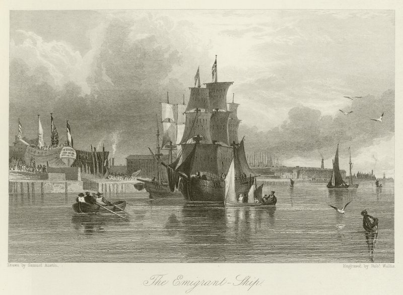 El barco emigrante de Samuel Austin