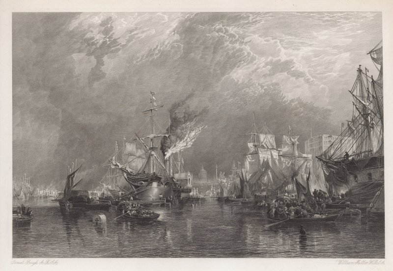 El puerto de Londres de Samuel Bough