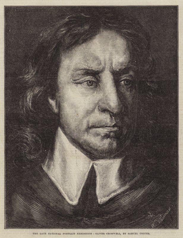 La última exposición nacional de retratos, Oliver Cromwell de Samuel Cooper