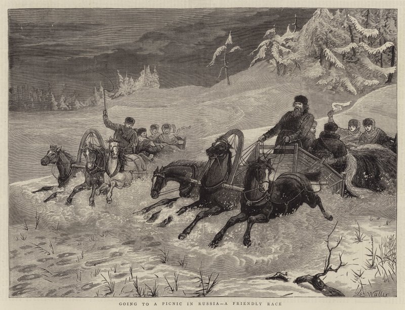 Yendo de picnic en Rusia, una carrera amistosa de Samuel Edmund Waller