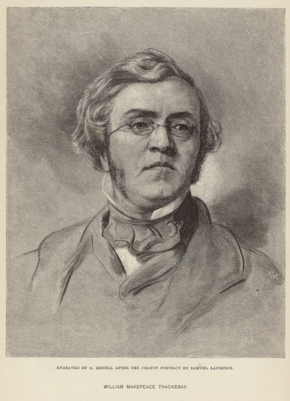 Retrato de William Makepeace Thackeray de Samuel Laurence