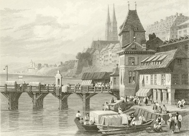 Basilea, en el Rin de Samuel Prout