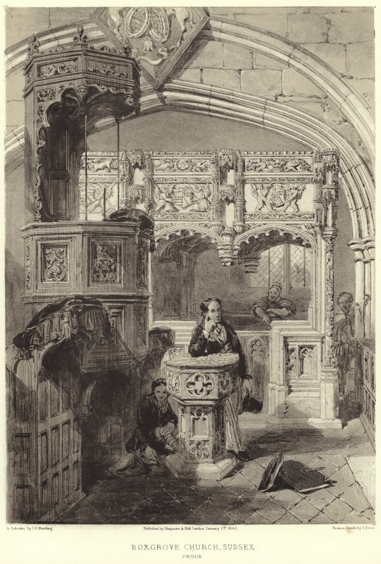 Interior de la iglesia de Santa María y San Blas de Samuel Prout