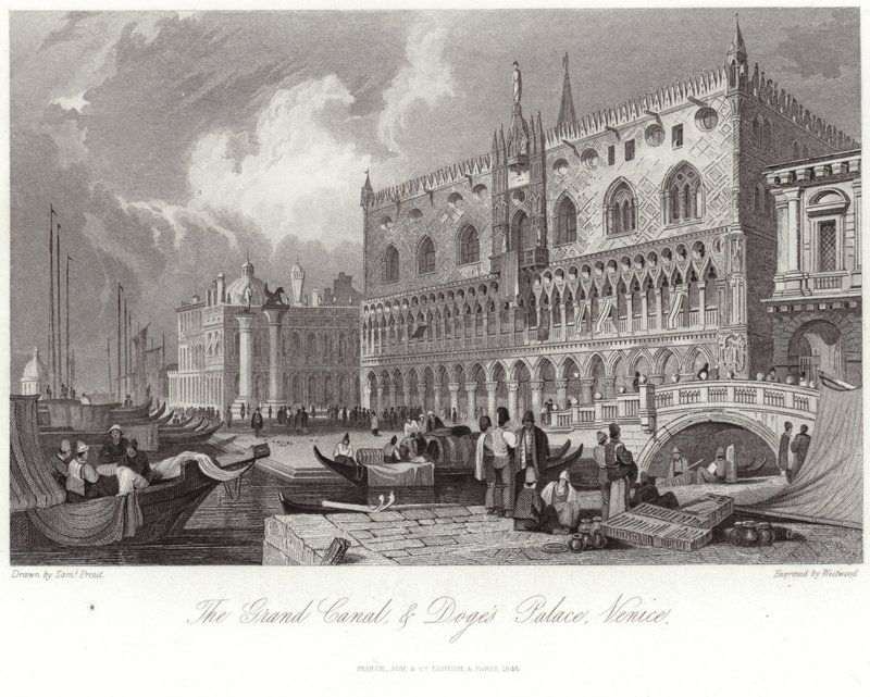El Gran Canal y el Palacio Ducal de Samuel Prout