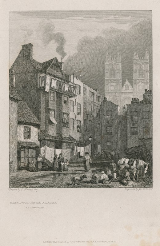 El hogar de William Caxton de Samuel Prout