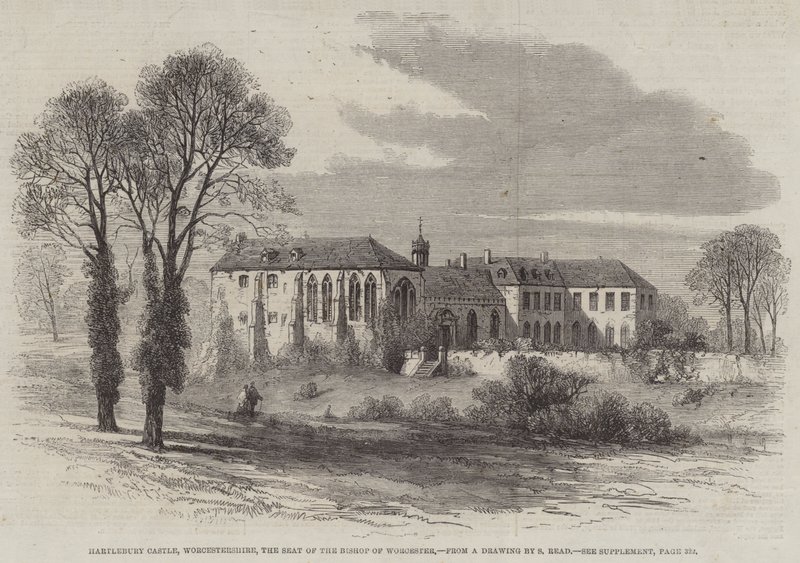 Castillo de Hartlebury, Worcestershire, la sede del obispo de Worcester de Samuel Read