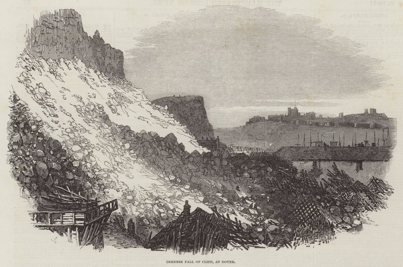 Inmensa caída de acantilado, en Dover de Samuel Read