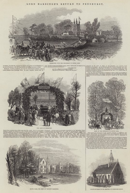 El regreso de Lord Hardinge a Penshurst de Samuel Read