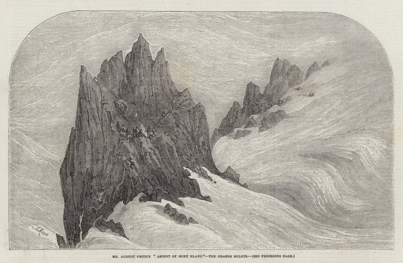El Ascenso del Sr. Albert Smith al Mont Blanc, los Grands Mulets de Samuel Read