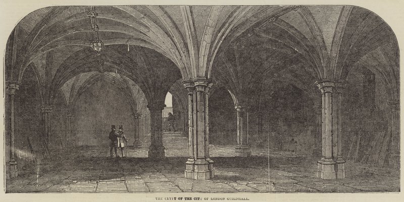 La cripta del Guildhall de la Ciudad de Londres de Samuel Read