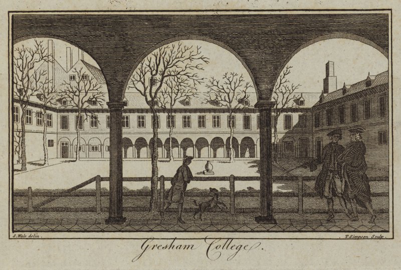 Gresham College en Londres de Samuel Wale