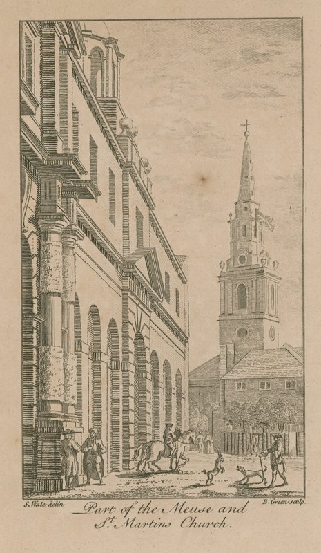 Parte del Mosa y la iglesia de San Martín de Samuel Wale