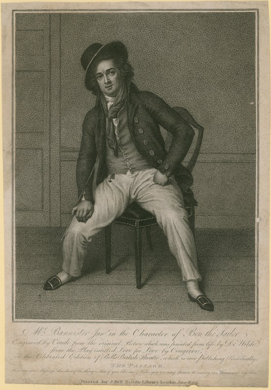 El Sr. Bannister junior en el personaje de Ben el Marinero de Samuel de Wilde