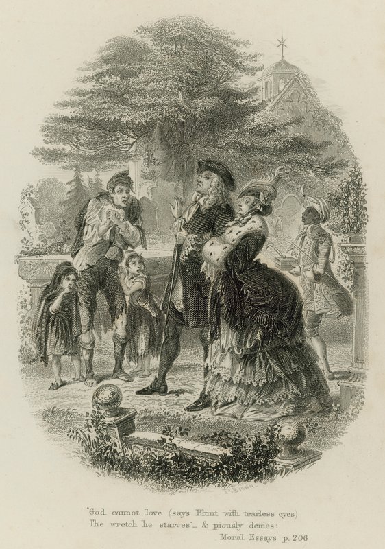 Escena de Ensayos Morales, de Alexander Pope de Scottish School