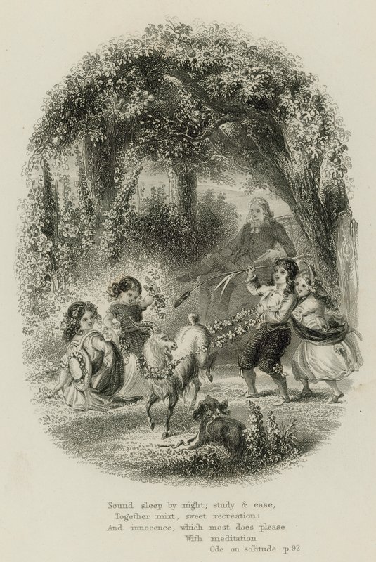 Escena de Oda a la Soledad, de Alexander Pope de Scottish School