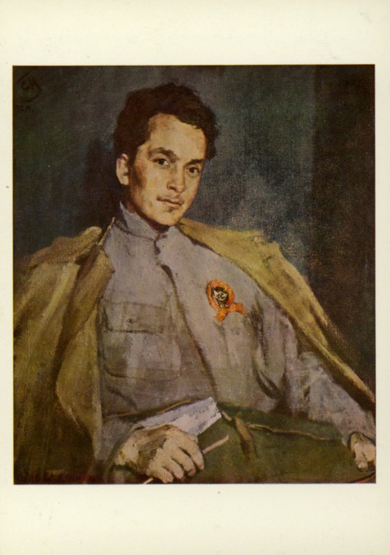Dmitriy Furmanov, novelista ruso, 1922 de Sergei Vasilievich Malyutin