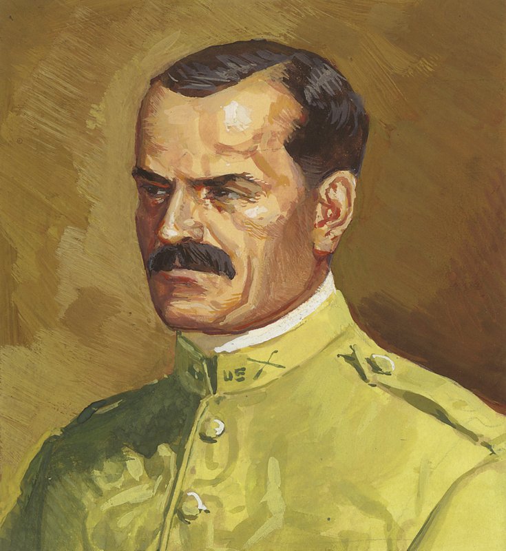 Coronel Gaillard (gouache sobre papel) de Severino Baraldi