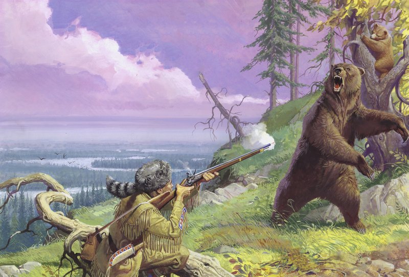 Daniel Boone abre el camino de las tierras vírgenes de Severino Baraldi