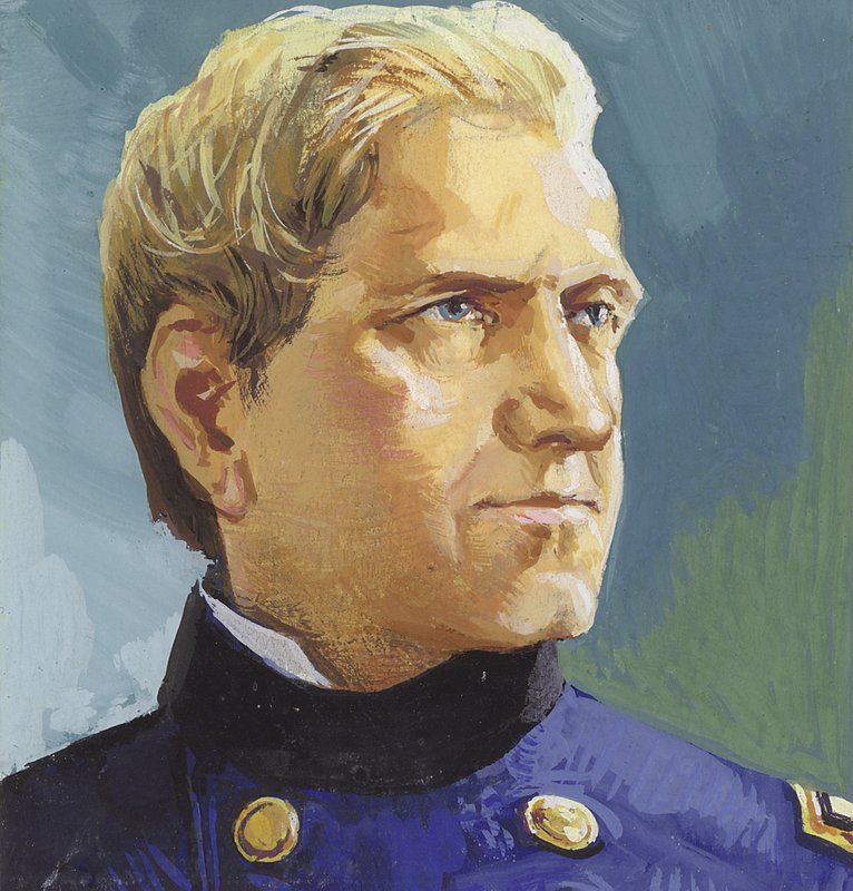 General Edward Canby (gouache sobre papel) de Severino Baraldi
