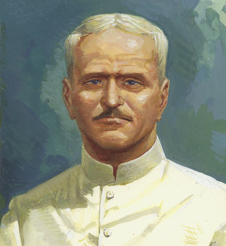 George Washington Goethals (gouache sobre papel) de Severino Baraldi