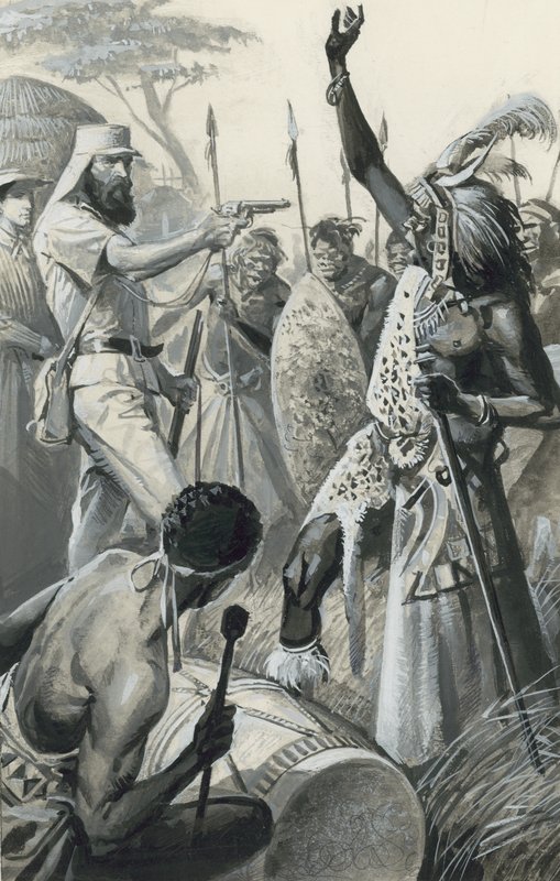 Samuel Baker (gouache sobre papel) de Severino Baraldi