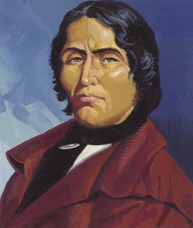 Tecumseh (gouache sobre papel) de Severino Baraldi