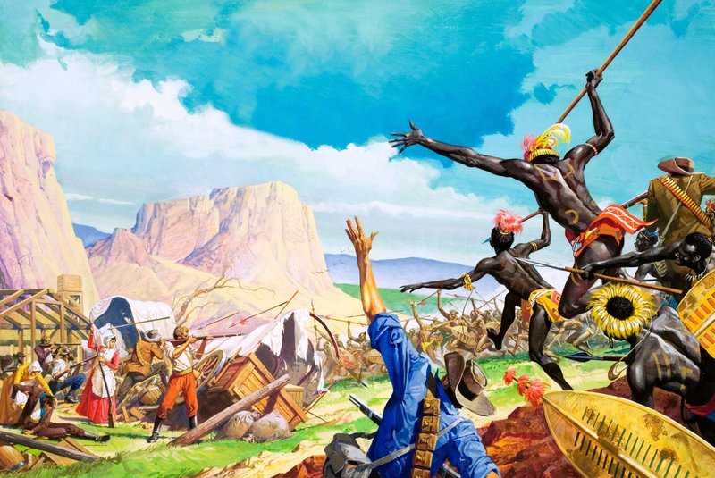 Los bóers luchan por la Tierra Prometida de Severino Baraldi