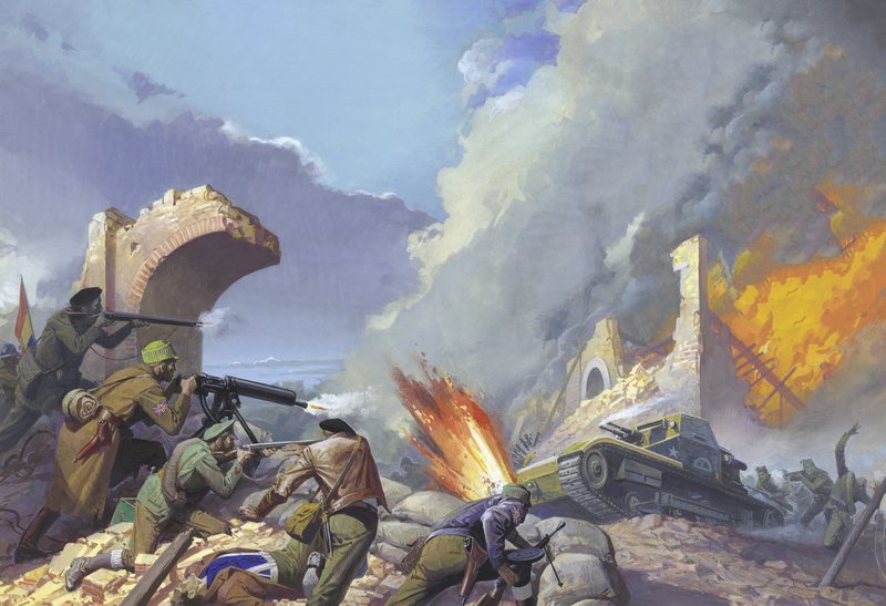 La Guerra Civil española de Severino Baraldi