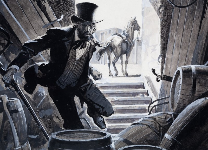 William Bent (gouache sobre papel) de Severino Baraldi