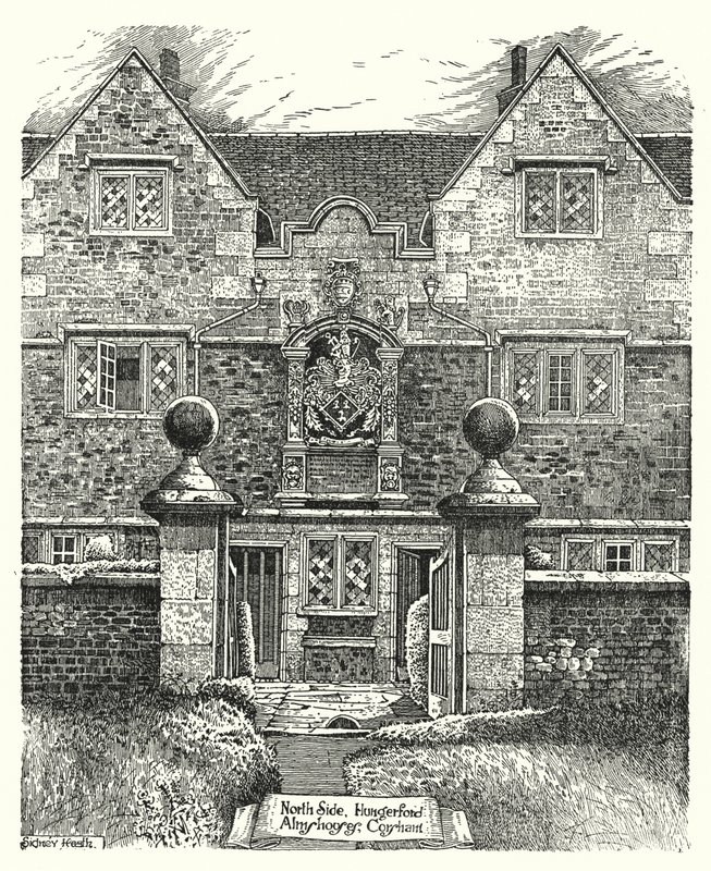 Lado Norte, Casas de Beneficencia de Hungerford, Corsham de Sidney Heath