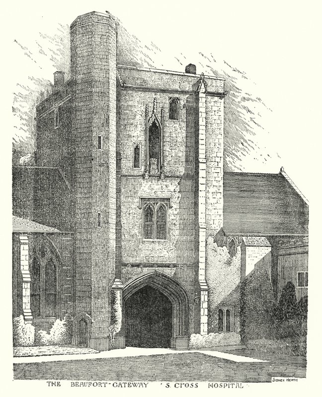La Puerta de Beaufort, Hospital S Cross (grabado) de Sidney Heath