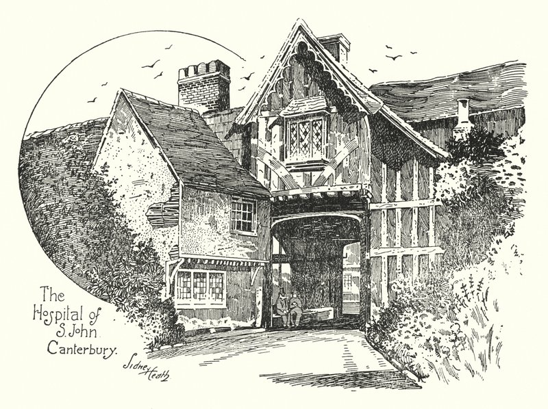 El hospital de San Juan, Canterbury de Sidney Heath