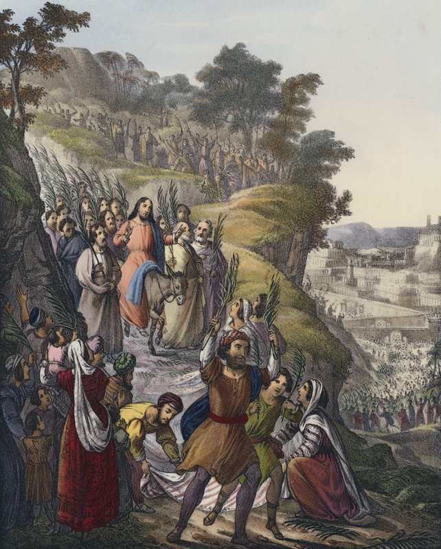 La entrada triunfal de Cristo en Jerusalén de Siegfried Detler Bendixen